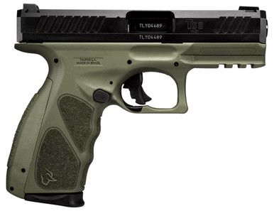 Taurus 1-TS9SR041O TS9 Full Size 9mm 17+1 4" Matte Black/OD Green