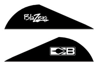 BOHNING BLAZER VANES - 2" SOLID BLACK 36PK