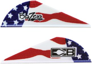BOHNING BLAZER VANES TRUE - COLOR 2" AMERICAN FLAG 100PK