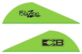 BOHNING BLAZER VANES - 2" SOLID NEON GREEN 100PK