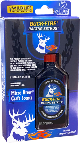WRC DEER LURE BUCK-FIRE RAGING - ESTRUS 4FL OUNCES