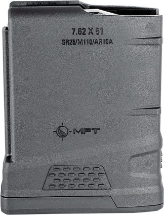 MFT MAGAZINE AR10/SR25 7.62X51 - 308 WIN 10RD BLACK POLYMER