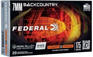FEDERAL 7MM BACKCOUNTRY 175GR FUSION TIPPED 20 RD/BX 10 BX/CS
