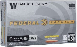 FEDERAL 7MM BACKCOUNTRY 195GR BERGER ELITE HUNTER 20RD/BX 10BX/CS