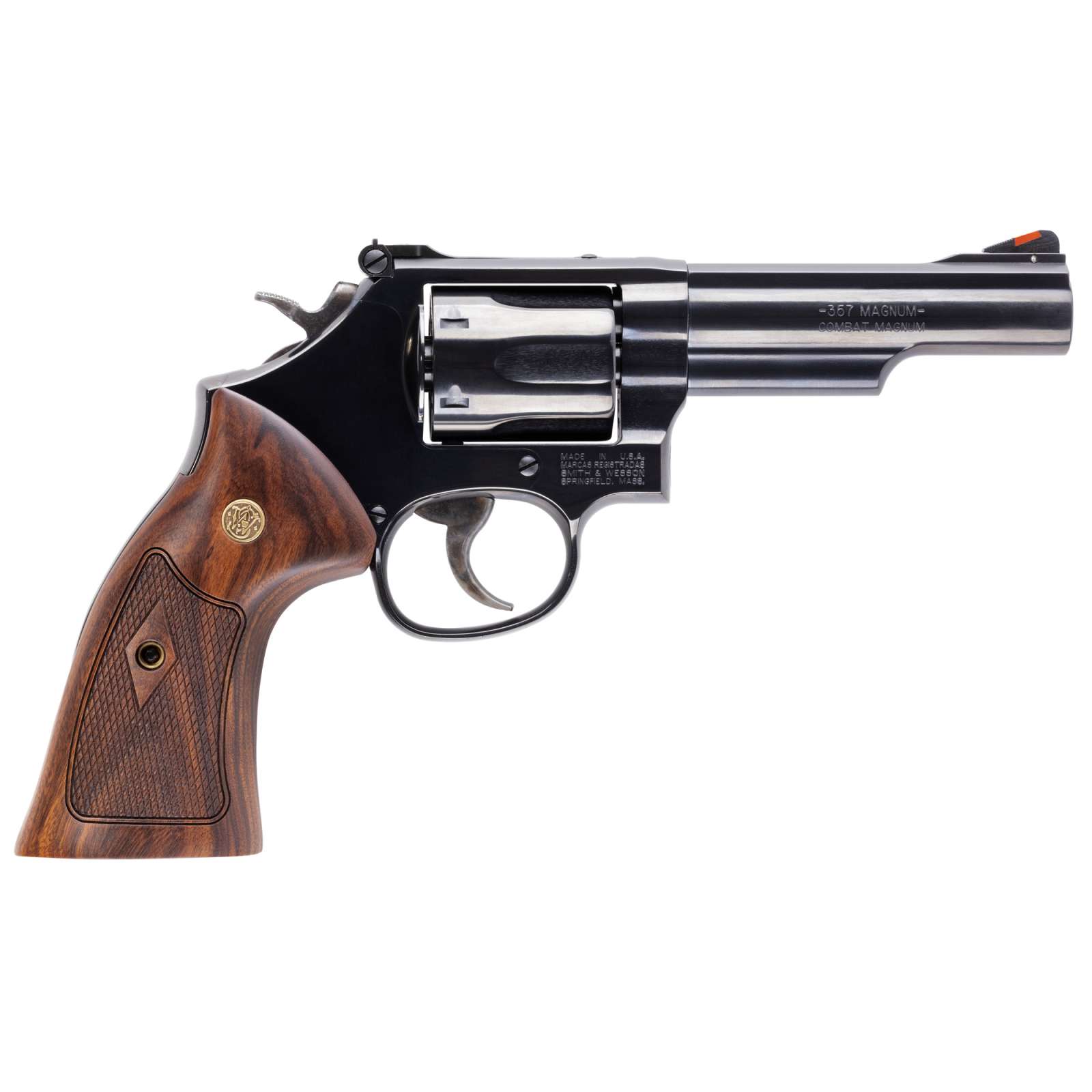 SMITH & WESSON MODEL 19 357MAG REVOLVER 4.25" BLACK/WOOD NO LOCK 6RD CA COMPLIANT - Image 2