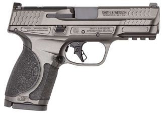 SMITH & WESSON M&P 9 M2.0 METAL COMPACT 9MM PISTOL 4" O.R. GRAY NMS 2-15RD MAGAZINES