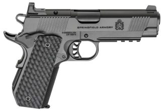 SPRINGFIELD ARMORY 1911 TRP AOS 9MM PISTOL 4.25" BLACK CARRY CUT, RAIL, 3-9RD MAGS