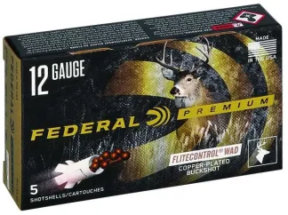 FEDERAL 12GA 2-3/4" 9 PELLETS-00 BUCK 5 RD/BX 50 BX/CS