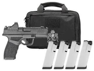 SPRINGFIELD ARMORY HELLCAT PRO COMP 9MM PISTOL U DOT GEAR PAC VIRIDIAN RFX11,BAG,4 MAGS