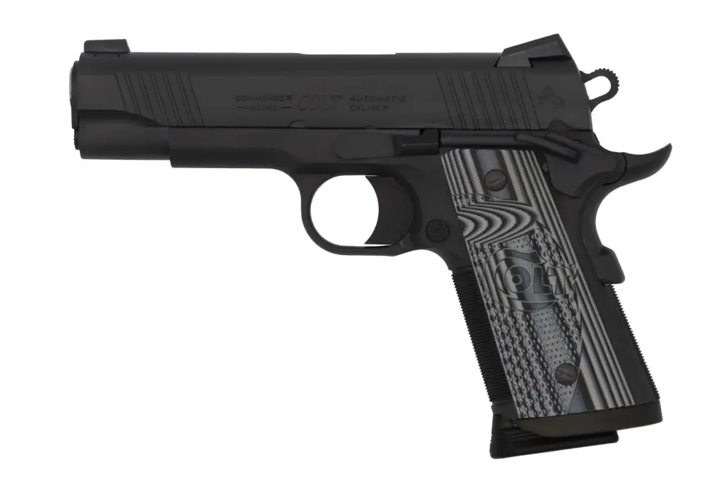 COLT 1911 CCU CONCEALED CARRY OFFICERS 45 ACP 4.25" ANODIZE BLACK DLC - Image 3