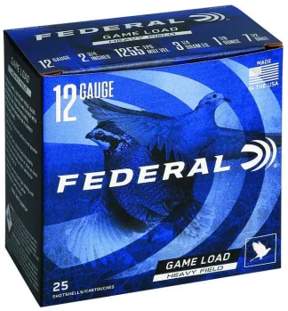 FEDERAL 12GA 2-3/4" 3-1/4DE 1-1/8OZ 7.5 25 RD/BX 10 BX/CS