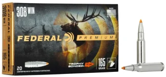 FEDERAL 308 WIN 165GR TROPHY BONDED TIP 20 RD/BX 10 BX/CS