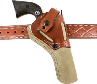 DESANTIS WILD HOG HOLSTER LTHR - AMBI RUGER SINGLE SIX 5.5" NAT
