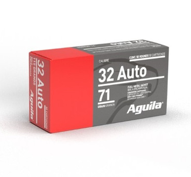 Aguila 32 Auto Ammunition 1E322110 71 Grain Full Metal Jacket 50 rounds