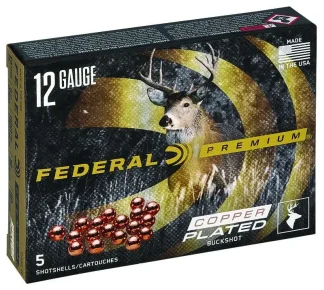 FEDERAL 12GA 2-3/4" MAX. 9 PELLETS-00 BUCK 5 RD/BX 50 BX/CS