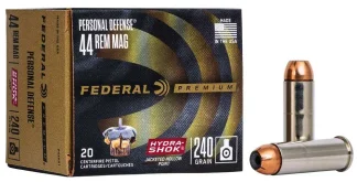FEDERAL 44MAG 240G HYDRA SHOK JHP 20RD