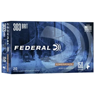 FEDERAL 303 BRITISH 150GR POWER-SHOK SP 20 RD/BX 10 BX/CS