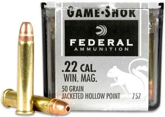 FEDERAL 22 MAG 50GR JHP "GAME-SHOK" 50 RD/BX 60 BX/CS