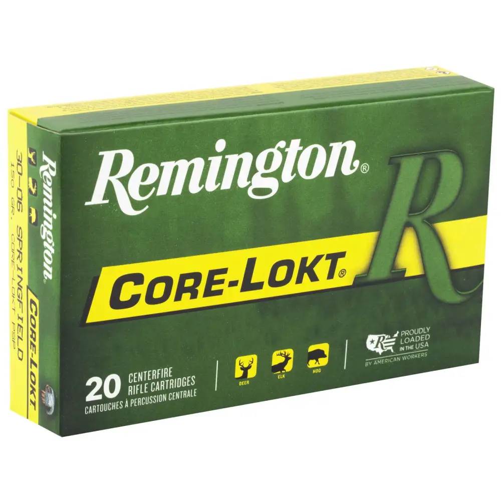REMINGTON R30062 30-06 SPRG 150GR CORE-LOKT PSP 20 RD/BX 10 BX/CS