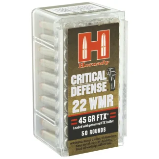 HORNADY CRITICAL DEFENSE 22WMR 45GR FTX 50RD BX 2000RD CASE