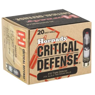 HORNADY CRITICAL DEFENSE 410 TRPL DFNS 2.5" SLUG 20RD BX 200RD CASE