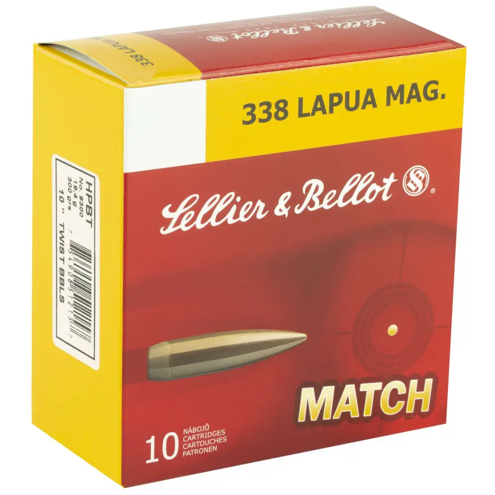 SELLIER & BELLOT 338LAP 300GR HPBT 10RD BOX 10 BOXES PER CASE