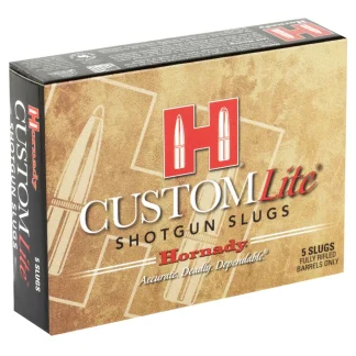 HORNADY CUSTOM LITE 20GA 250GR FTX SLUG 5RD BX 100RD CASE