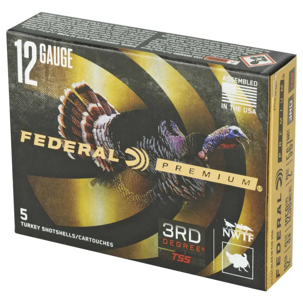 FEDERAL 12GA 3-1/2" 2OZ 5, 6, 7 SHOT 1250 FPS 5 RD/BX 10 BX/CS - Image 2