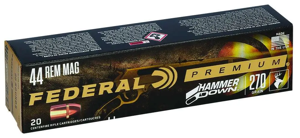 FEDERAL 44 REM MAG 270GR HAMMERDOWN 20 RD/BX 10 BX/CS