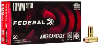 FEDERAL 10MM AUTO 180GR FMJ 50 RD/BX 20 BX/CS