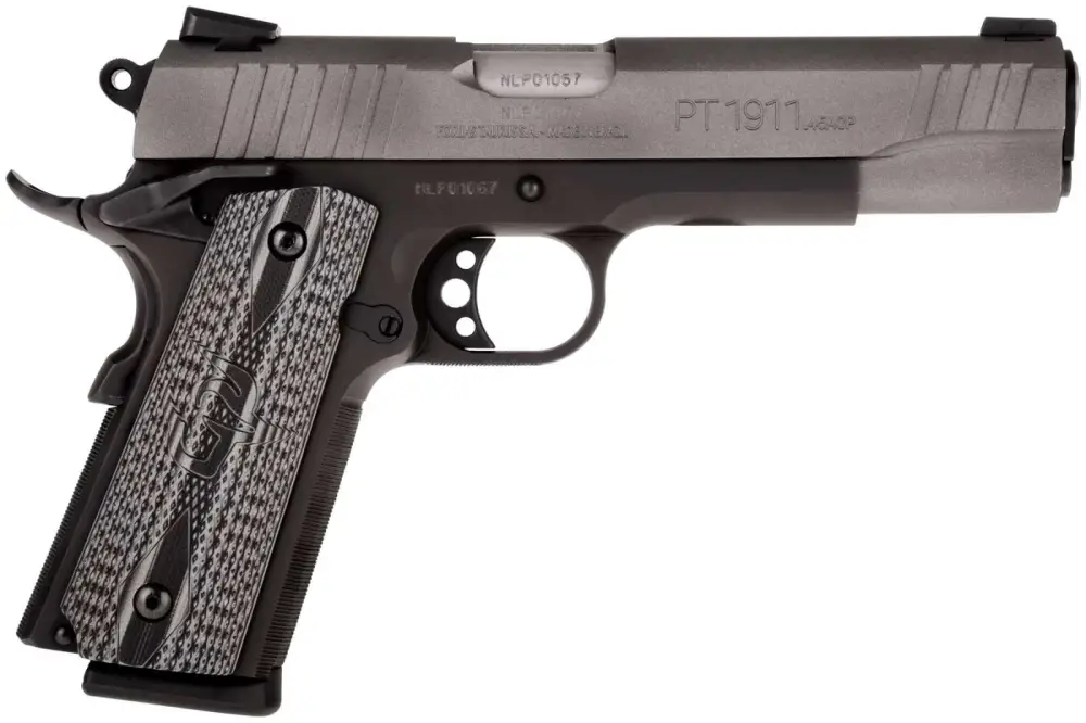 TAURUS PT1911 45ACP PSTL BLK/GRY 5" 1-8RD VZ GRIP - Image 3