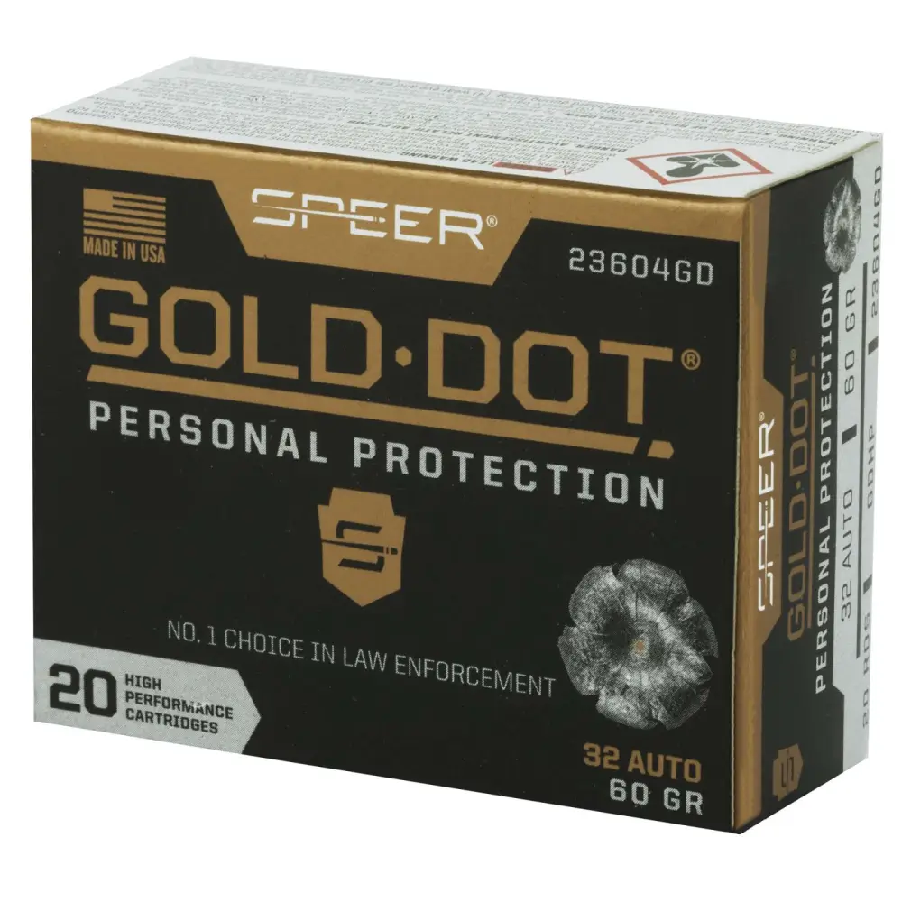 SPEER 32 AUTO 60 GR GDHP AMMO 20 RD/BX 10 BX/CS - Image 2