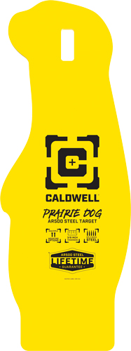 CALDWELL AR500 PRARIE DOG TRGT - 3/8" AR500 STEEL YELLOW
