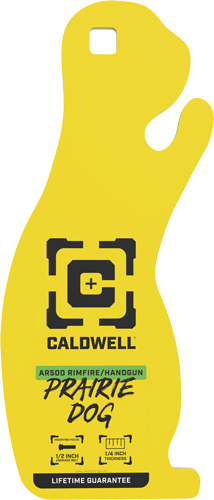 CALDWELL AR500 RIMFIRE PRAIRIE - DOG TARGET 1/4" YELLOW