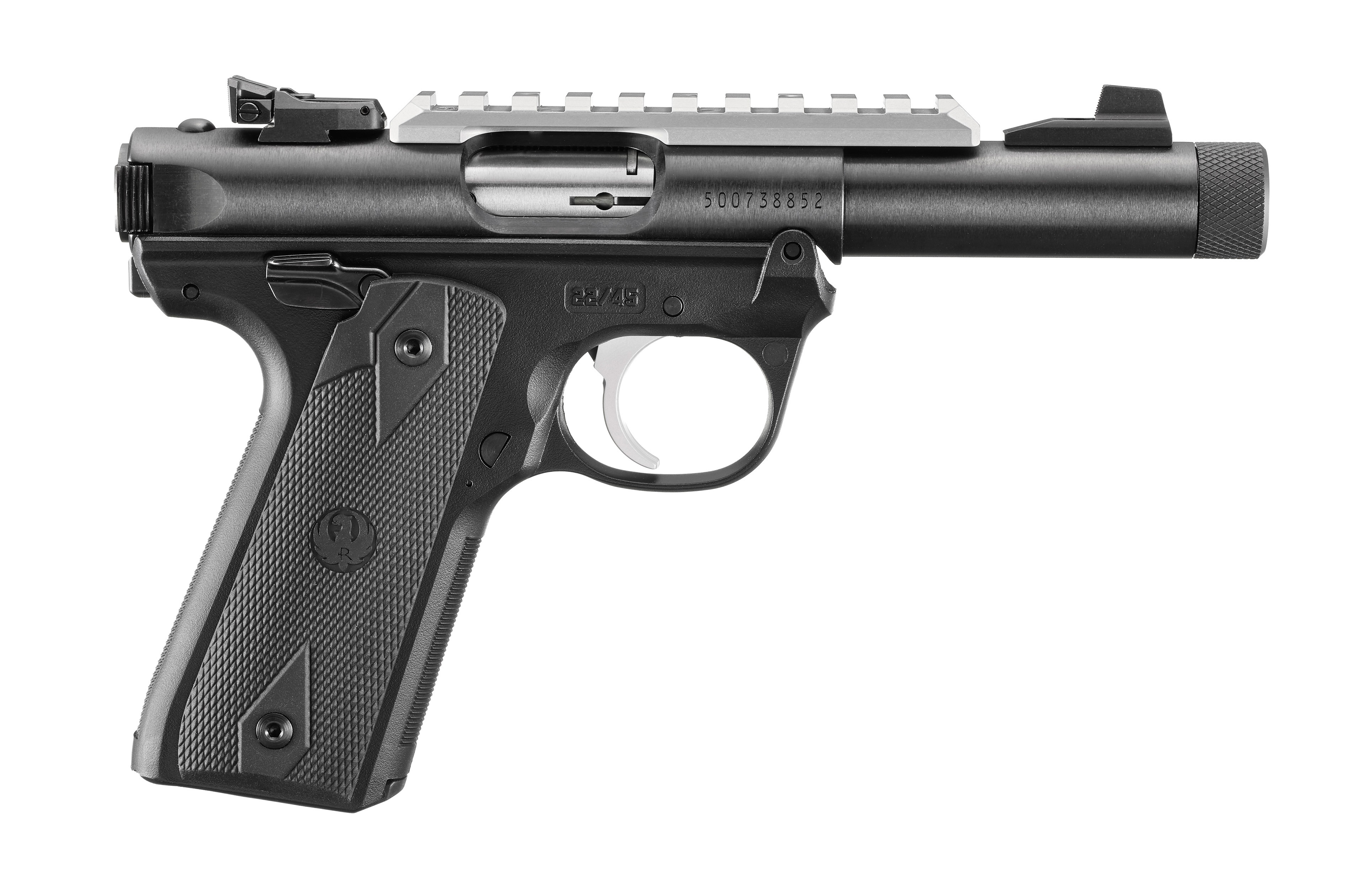 RUGER MKIV 22/45 BLK 22LR 4.4" TB