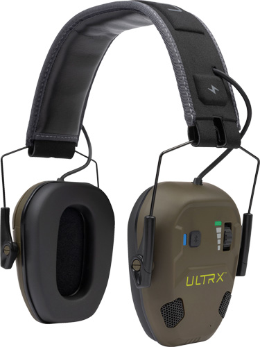 ULTRX BIONIC FUSE ION E-MUFF - BLUETOOTH EARMUFF 22db OLIVE