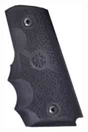HOGUE GRIP COLT OFFICER'S ACP - WRAPAROUND W/FINGER GROOVES