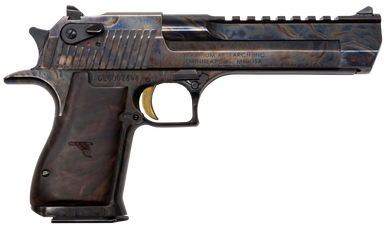 Magnum Research DE50CH Desert Eagle Mark XIX 50 AE 6" 7+1 Case Hardened/Walnut