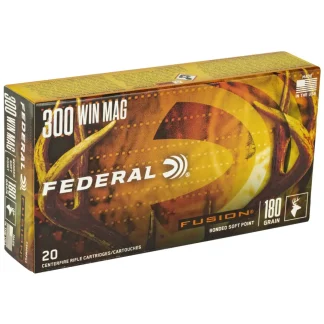 FEDERAL 300 WIN MAG 180GR FUSION 20 RD/BX 10 BX/CS