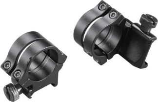 WEAVER RINGS DETACHABLE QUAD- - LOCK 1" HIGH EXTENSION MATTE