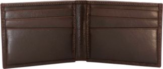 CAMELEON S&W MEN'S FRONT POCKT - BI-FOLD WALLET BROWN