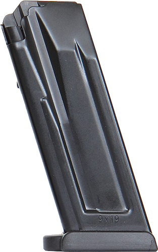 HK MAGAZINE P30SK/VP9SK 9MM - 10RD BLACK STEEL FLUSH PLATE