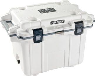 PELICAN COOLERS IM 50 QUART - ELITE WHITE/GRAY