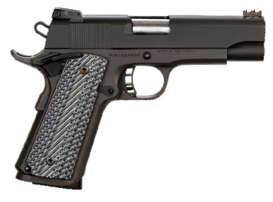 Rock Island Armory 51487 Rock Ultra M1911 A1 MS 4.25" 45ACP 8+1 Black/G10 Grip