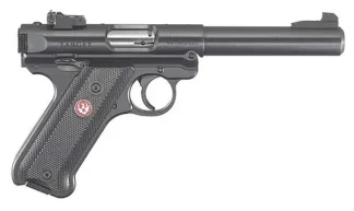 RUGER MRK IV TRGT 22LR 5.5" BLUED BLK GRP ADJ SGHT 10RD