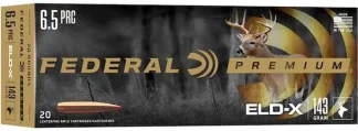 FEDERAL 6.5 PRC 143 GR ELD-X 20 RD/BX 10 BX/CS