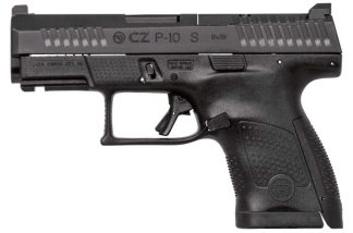 CZ P-10 S OPTIC READY 9MM PISTOL BLACK FIXED SIGHTS, REVERSE MAG CATCH 2-10RD MAGS