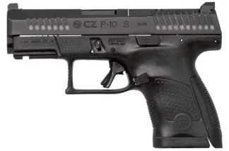 CZ P-10 S OPTIC READY 9MM PISTOL BLACK FIXED SIGHTS, REVERSE MAG CATCH 2-12RD MAGS
