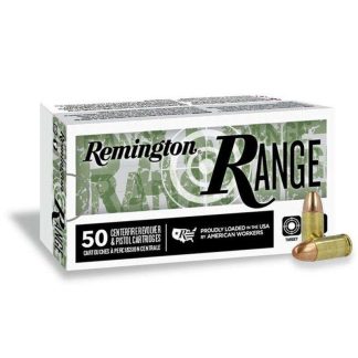 REMINGTON 9MM LUGER 115GR FMJ RANGE HANDGUN 50 RD/BX 20 BX/CS