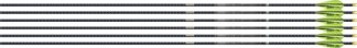 EASTON 4MM EMJ MATCH GRADE 400 - 6-PACK W/ 3" AAE HYBRID VANES